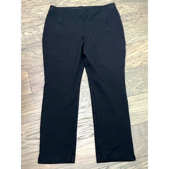 Chico's Pants - CHICO'S Pull On Ponte Ankle Pants Black Sz 1 (US Sz M) EUC